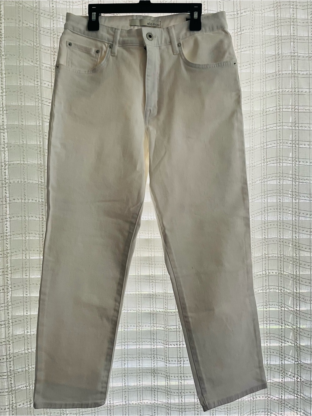 Ella Moss white Straight-Leg Jeans